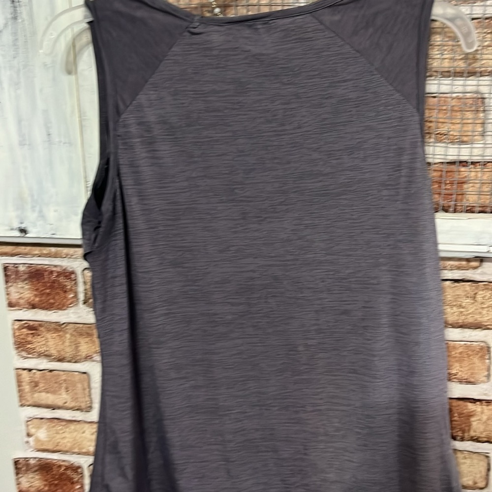 Lavish Charcoal Ruffle Tank Top - Picture 4 of 4